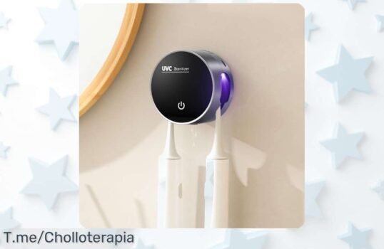 Desinfectante UV para cepillos con 2 ranuras el poder que mata el 99,9 % de gérmenes en solo 5 minutos súper chollo y descuento brutal ¡ofertón único corre YA!