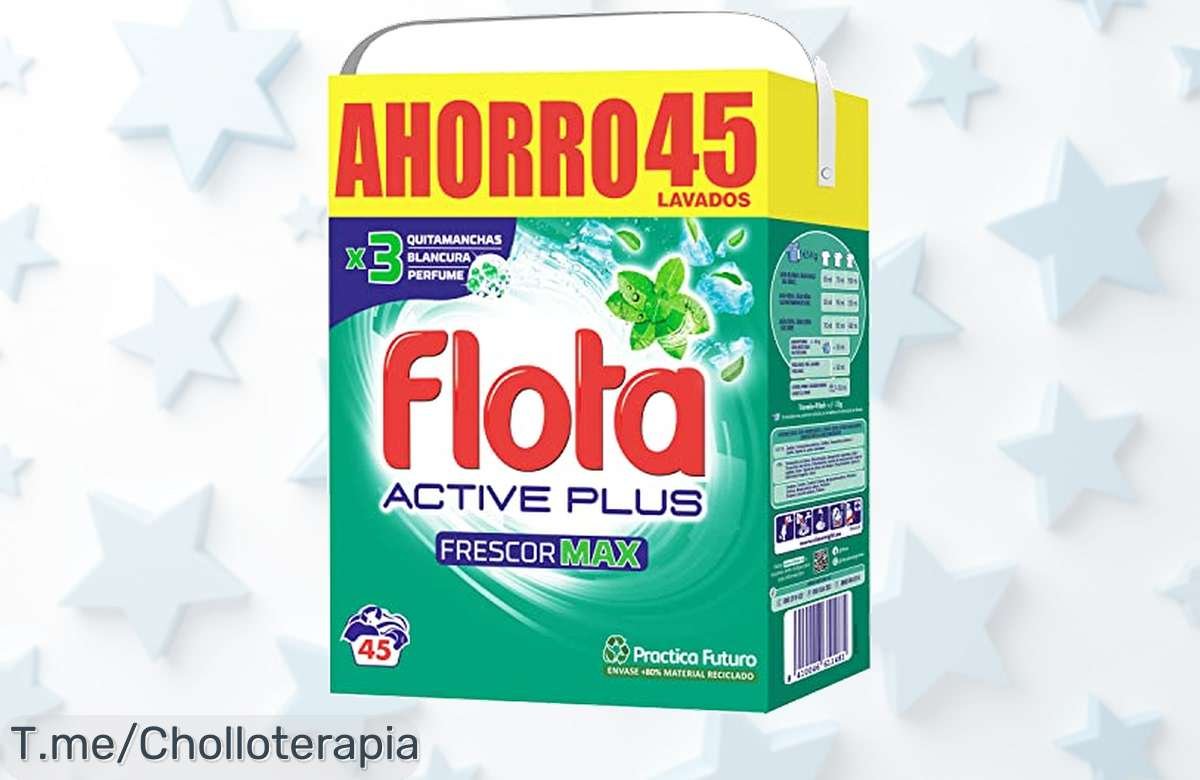 Detergente Frescor Max con 45 lavados limpia en frío y protege tu ropa delicada aprovecha este ofertón único con descuento brutal nunca visto corre que vuela