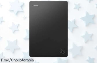 Disco duro portátil Seagate 5TB con USB 30 y Rescue a precio rebajado para guardar todo fácil y rápido, un descuentazo que vuela ¡No dejes que se escape este súper chollo!