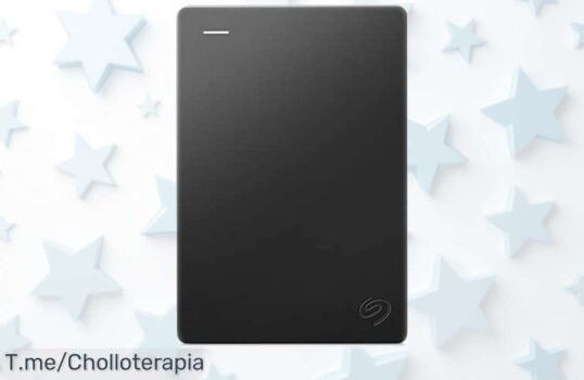 Disco duro portátil Seagate 5TB con USB 30 y Rescue a precio rebajado para guardar todo fácil y rápido, un descuentazo que vuela ¡No dejes que se escape este súper chollo!
