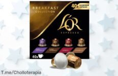 Disfruta 40 cápsulas espresso L'Or con sabor intenso y mezcla única a un precio loco que nunca volverás a ver solo hoy aprovecha este ofertón limitado