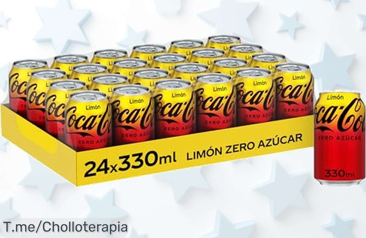 Disfruta CocaCola Zero limón sin azúcar pack 24 latas con un descuento brutal nunca visto precio de ganga super chollo que vuela actúa ya