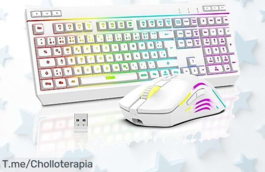 Disfruta el RedThunder K20 inalámbrico con luces rgb personalizables y 4800 ppp justo ahora super chollo único precio de ganga última oportunidad compra ya
