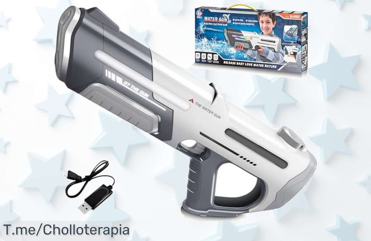 Disfruta la pistola de agua eléctrica súper potente con un precio loco y descuento brutal que nunca has visto no pierdas este ofertón limita las existencias actúa ya