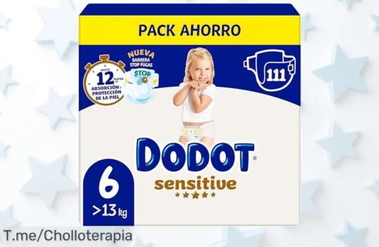 Dodot pañales sensitive talla 6 con 111 unidades protección antifugas hasta 12 h piel seca y feliz precio de ganga que vuela aprovecha este ofertón nunca visto ahora