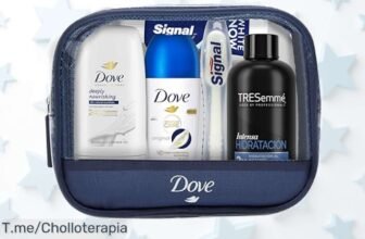 Dove mini neceser viaje con rollon antitranspirante y crema hidratante para piel radiante todo el día super chollo con descuento brutal oferta limitada no la dejes escapar