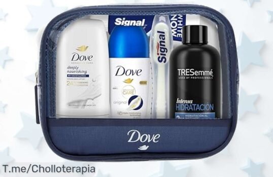 Dove mini neceser viaje con rollon antitranspirante y crema hidratante para piel radiante todo el día super chollo con descuento brutal oferta limitada no la dejes escapar