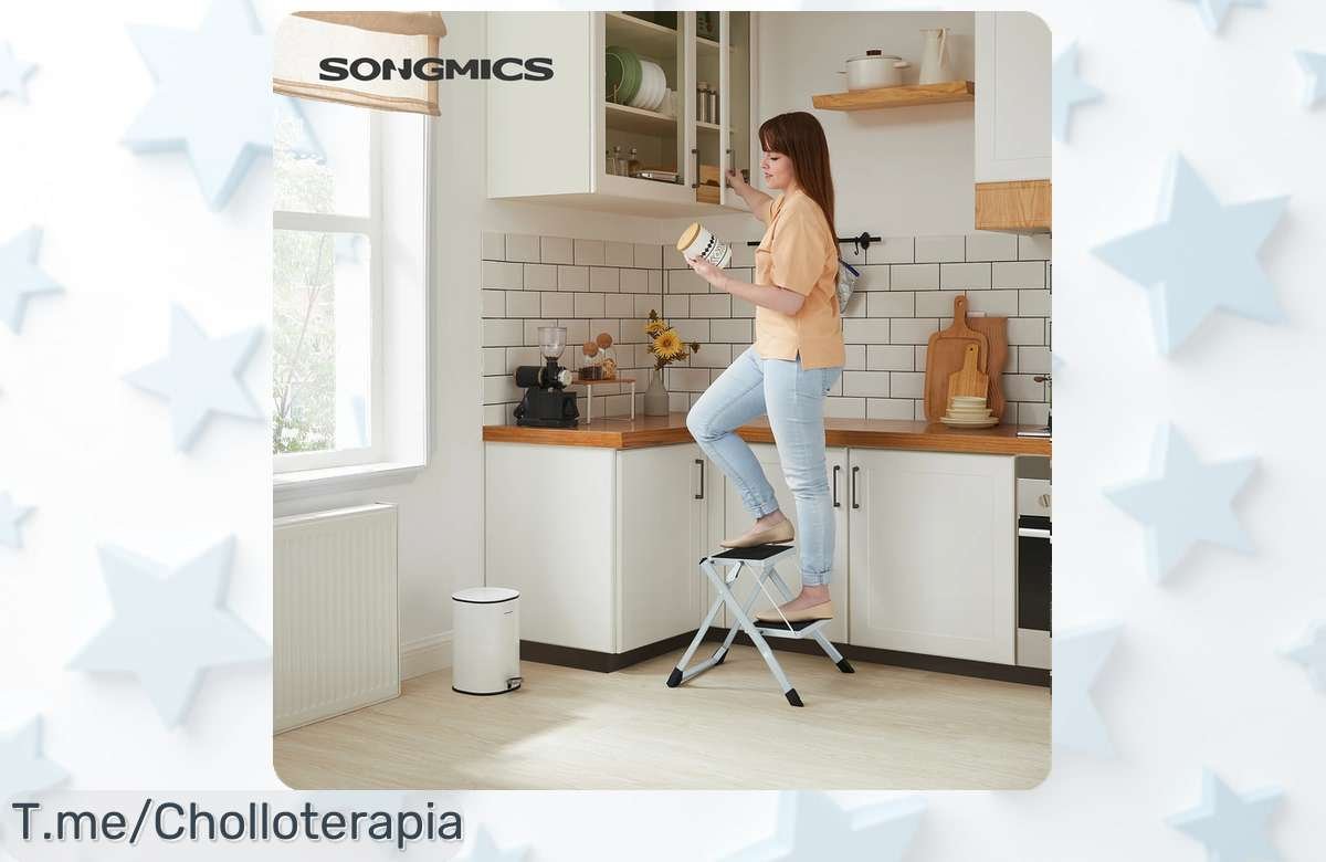 Escalera de 2 escalones súper resistente y plegable con antideslizante disfruta un precio loco nunca visto aprovecha este ofertón urgente antes que vuele