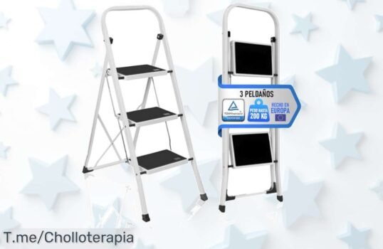 Escalera plegable con peldaños antideslizantes súper resistente a precio de ganga aprovecha este ofertón nunca visto antes y compra ya que es por tiempo limitado