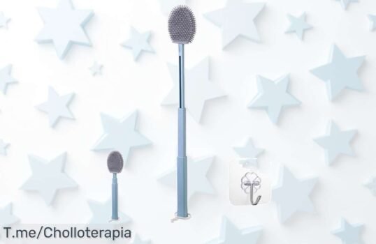 Escobilla WC de silicona súper resistente que limpia sin rayar con un descuento brutal nunca visto aprovecha este super chollo precio loco oferta limitada corre ya
