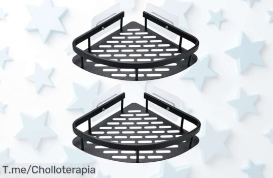Estante de ducha sin taladrar súper resistente capaz de aguantar hasta 15 kg con descuento brutal no pierdas este ofertón ni este precio loco que nunca se vuelve a ver compra ya