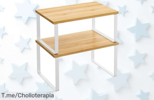 Estante para especias extensible con mezcla metalmadera a precio de ganga recargado guarda todo ordenado y visible es un super chollo que vuela ¡no esperes más!