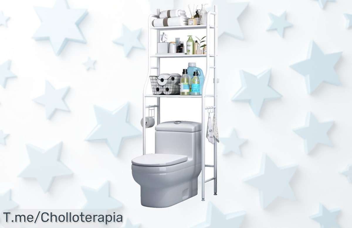 Estantería baño blanca super fuerte y ajustable con 3 baldas aprovecha este súper chollo nunca visto para ordenar todo sin líos descuentazo brutal corre antes que vuelen