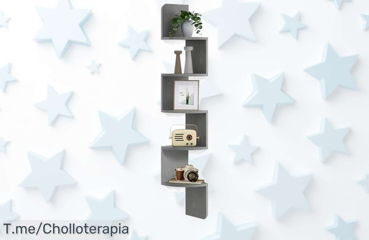 Estantería esquinera Vasagle 5 niveles diseño moderno aprovecha cada rincón con descuento brutal precio de ganga limitado consigue ya este ofertón antes que desaparezca