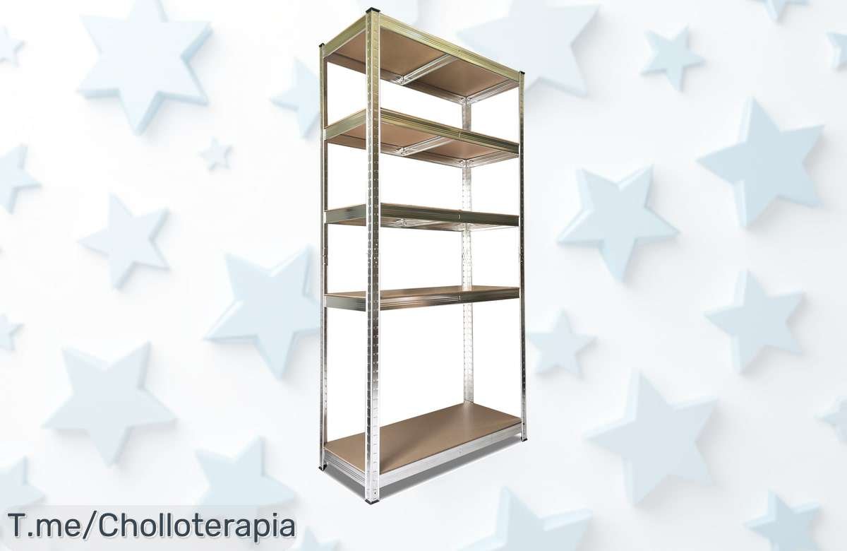 Estantería metálica Nyana Home super resistente 875kg con baldas enormes aprovecha este oferton y precio loco para organizar todo antes que se acabe la oferta ya