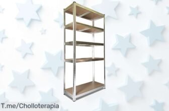 Estantería metálica super resistente con 5 baldas capacidad gigante precio loco y descuento brutal oferta nunca vista aprovecha antes que se acabe