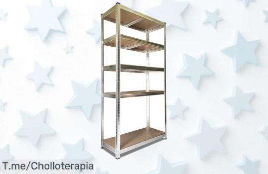 Estantería metálica super resistente con 5 baldas capacidad gigante precio loco y descuento brutal oferta nunca vista aprovecha antes que se acabe