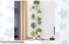 Estantería para plantas Hapihom 8 niveles súper resistente con diseño moderno y aguanta hasta 35 kg por nivel precio loco y super chollo oferta limitada actúa ya