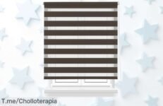 Estor enrollable doble capa día y noche Todobien Store con diseño top para tu hogar ahora a un precio loco nunca visto corre que vuelan las unidades aprovecha este super chollo