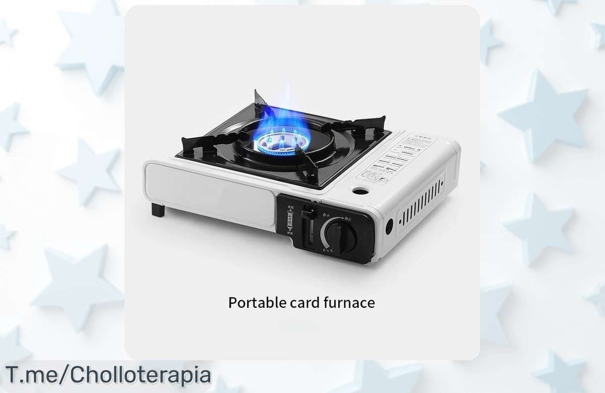 Estufa de gas portátil para exteriores con calentado rápido y precio loco aprovecha este ofertón único con descuento brutal ¡solo quedan pocas unidades corre ya!