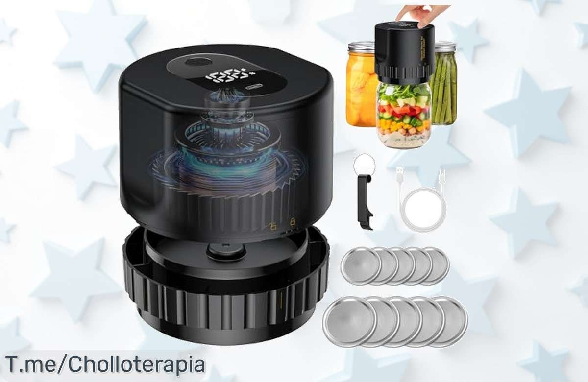 Euakee sellador al vacío para mason jars con parada automática rápida y segura unifica frescura con un precio loco solo hoy no pierdas este ofertón brutal nunca visto