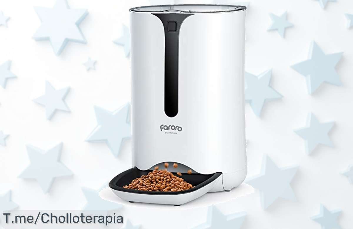 Faroro 7L automático para mascotas con control de porciones y voz grabada a precio loco nunca visto aprovecha este ofertón y cuida a tu peludo hoy ¡solo por tiempo limitado!