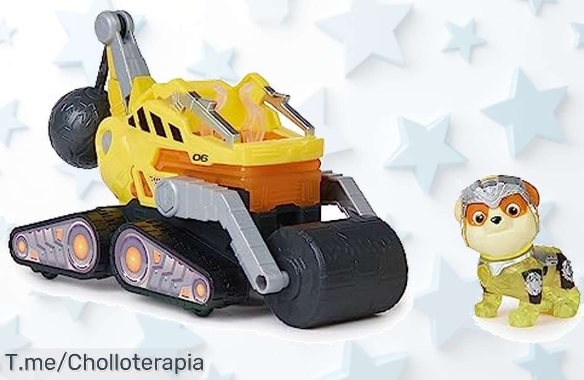 Figura de Rubble con camión que enciende luces y suena diversión nunca vista para peques desde 3 años aprovecha este ofertón a precio loco antes que se agote