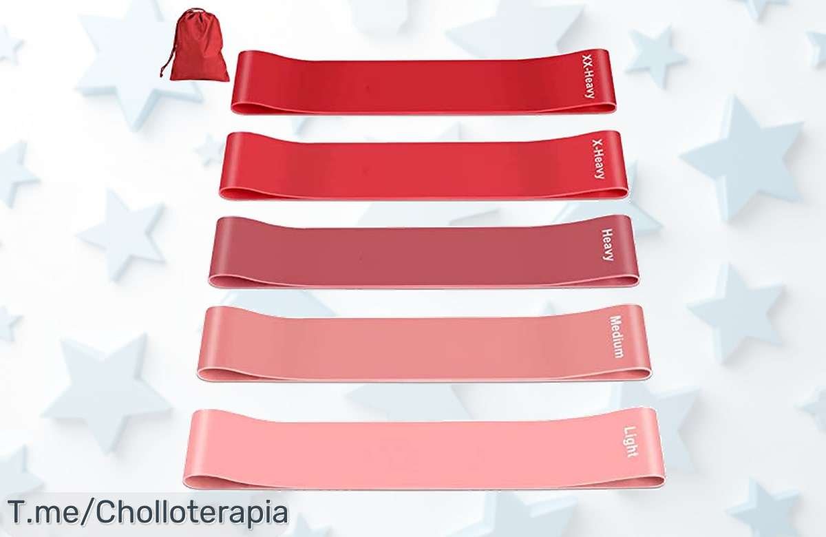 Fokky bandas de resistencia con 5 niveles y colores súper guays para entrenar en casa precio loco descuento brutal ¡aprovecha este ofertón único antes que se agoten!