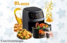 Freidora de aire inteligente 8L con pantalla LCD potencia brutal para freír como un pro precio loco y descuento nunca visto oferta limitada cómprala ya antes que desaparezca