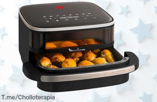 Freidora de aire potente con doble resistencia para pizzas perfectas en 7 minutos aprovecha este ofertón con descuento brutal y precio loco por tiempo limitado actúa ya