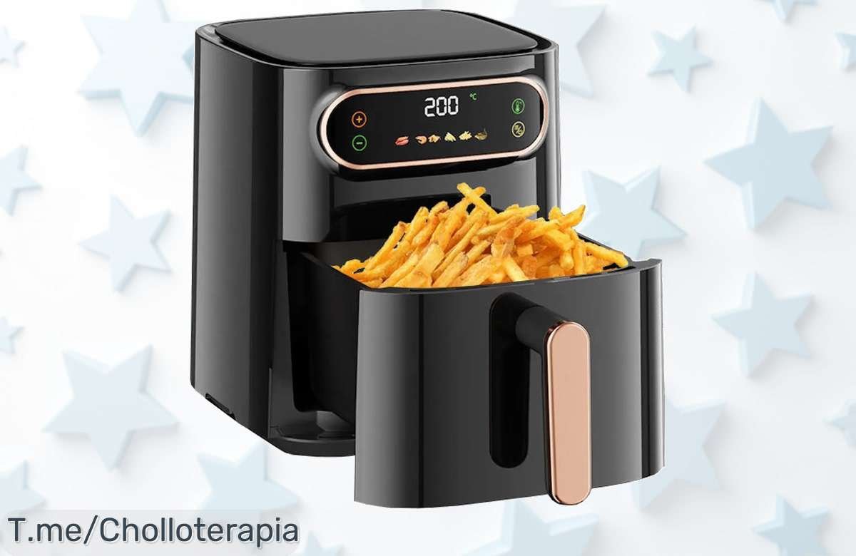 Freidora sin aceite 7L con 6 programas alucinantes precio de ganga para cocinar sano rápido nunca visto ¡ofertón limitado corre antes que vuele!