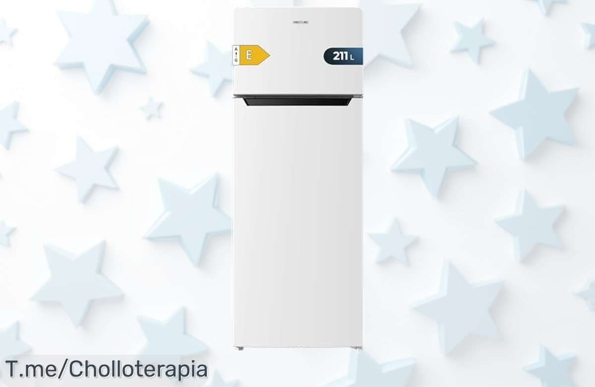 Frigorífico Cecotec Bolero CoolMarket con congelación ultrarrápida y puerta reversible a un precio loco nunca visto aprovecha este super chollo ya antes que se agoten las unidades