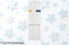 Frigorífico combi 2 puertas con luz LED y control electrónico precio loco nunca visto descuento brutal aprovecha este ofertón único antes que se acabe rápida compra ahora