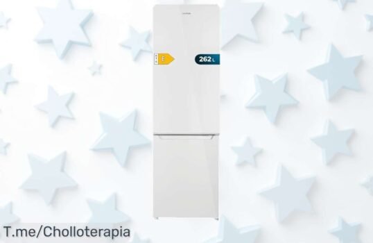 Frigorífico combi 2 puertas con luz LED y control electrónico precio loco nunca visto descuento brutal aprovecha este ofertón único antes que se acabe rápida compra ahora