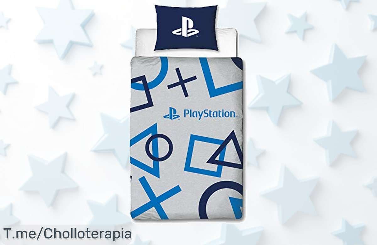 Funda de edredón reversible PlayStation con almohada a juego super chollo nunca visto disfruta un descanso épico precio loco oferta limitada corre antes que se agote