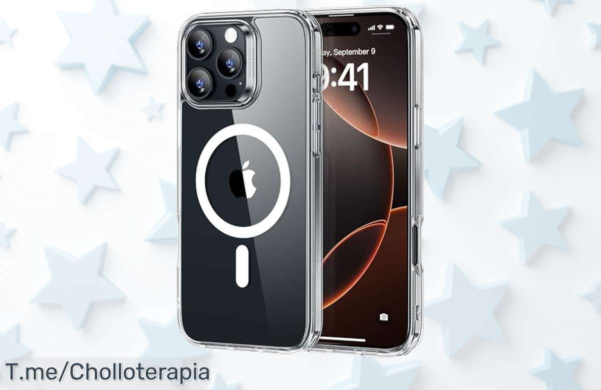 Funda para iPhone 16 Pro MAX con protección militar y MagSafe un ofertón nunca visto que cuida tu móvil del golpe al precio loco perfecto corre ya tiempo limitado