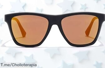 Gafas de sol súper ligeras Hawkers One LS en negro mate con lentes espejadas resistentes y precio rebajado que no volverá a repetirse, ¡date prisa que vuelan!