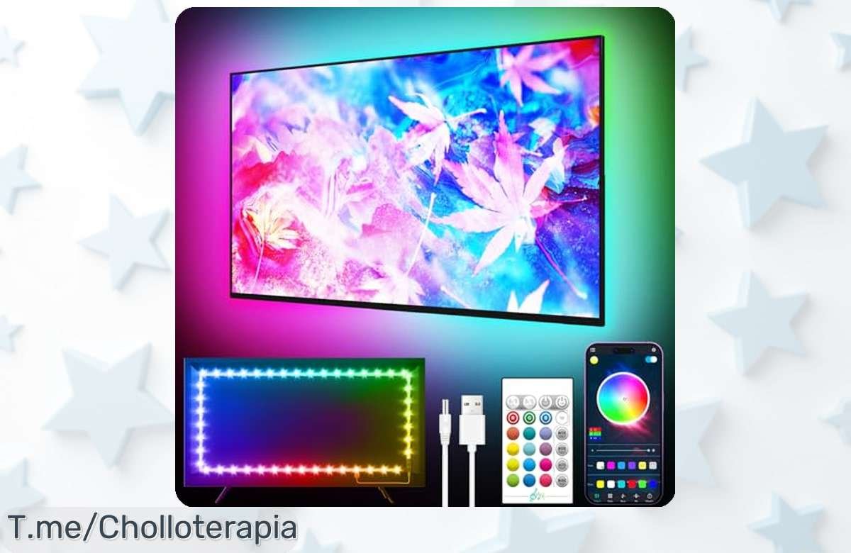 Gipoyent TV Light Strip luces que bailan con tu música disfruta de un descuento brutal en este ofertón nunca visto precio loco y limitado ¡compra ya!