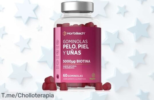 Gominolas veganas súper potentes para pelo, piel y uñas con biotina efecto rápido precio loco y descuento brutal solo por tiempo limitado corre ya este super chollo