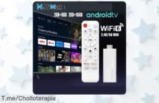 H96 Max Android TV Stick con Wifi 6 y mando voz disfruta imagen 4K HDR nunca visto precio loco super chollo descuento brutal oferta limitada corre ya