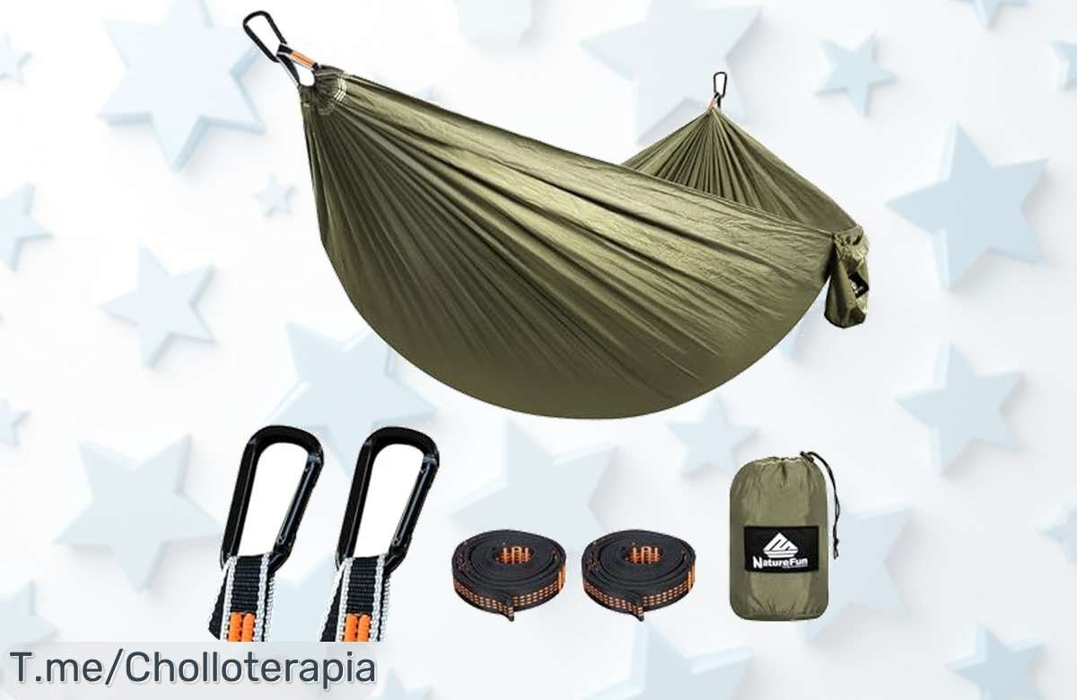 Hamaca ultraligera resiste hasta 300 kg ideal para camping precio loco y descuento brutal que nunca viste aprovecha el super chollo antes que se agoten