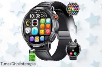Hirreo reloj inteligente pantalla amoled gigante batería brutal 15 días y más de 120 modos deportivos super chollo oferta limitada precio loco no lo dejes escapar
