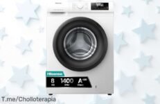 Hisense WF1Q8041BW2 con descuento brutal lava rápido y elimina el 99,9% de bacterias para una ropa fresquita ya no esperes este ofertón precio de ganga es limitado actúa ya