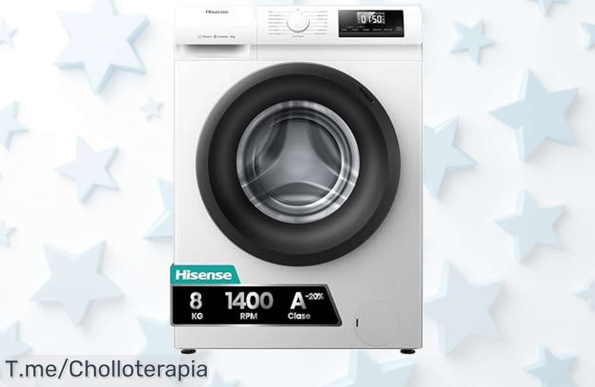 Hisense WF1Q8041BW2 con descuento brutal lava rápido y elimina el 99,9% de bacterias para una ropa fresquita ya no esperes este ofertón precio de ganga es limitado actúa ya