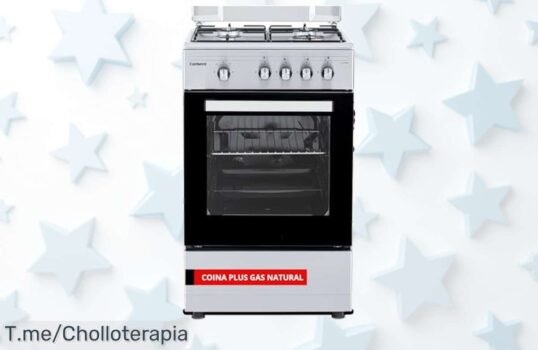 Horno y cocina de gas con cuatro fuegos puerta doble cristal seguridad total ¡ofertón con un descuento brutal precio loco que vuela no te lo pierdas!