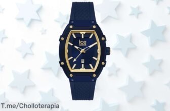 IceWatch azul oscuro con detalles dorados en precio loco resistente al agua para cualquier plan disfruta este ofertón único antes que se agote aprovecha el descuento brutal ya