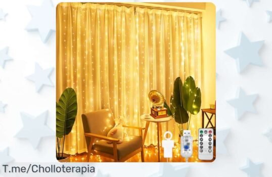 Ilumina tu espacio con 200 luces led cortina y 8 modos mágicos precio loco nunca visto para fiestas corre y aprovecha este super chollo limitado ya