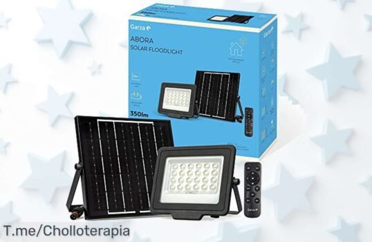 Ilumina tu espacio con el foco solar garza led abora 350lm sin cables precio de ganga nunca visto super chollo limitado actúa ya antes que vuelen
