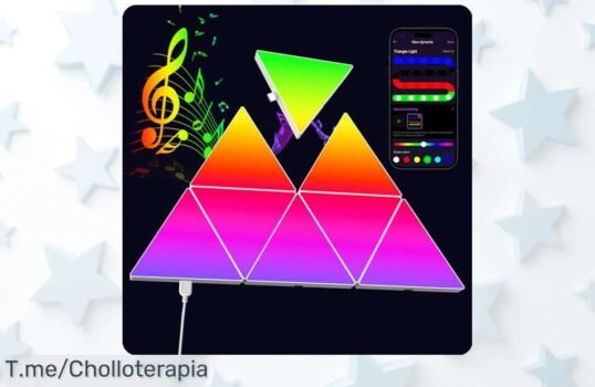 Ilumina tu espacio con paneles LED inteligentes que vibran con la música disfruta de un descuento brutal nunca visto y consigue este super chollo antes de que se acabe