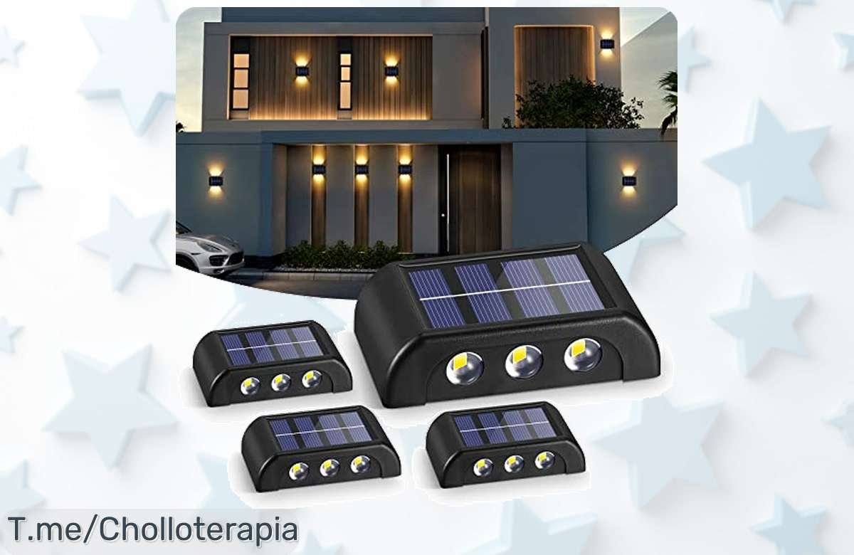 Ilumina tu jardín con las luces solares Yunyoda, súper fáciles y resistentes, oferta nunca vista y descuento brutal que vuela ¡aprovecha este precio de ganga ya mismo!
